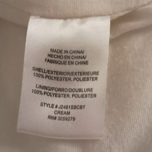 Sun Day Club Cottagecore Cream Corduroy Crop Puffer Jacket Women’s M EUC - Picture 9 of 16